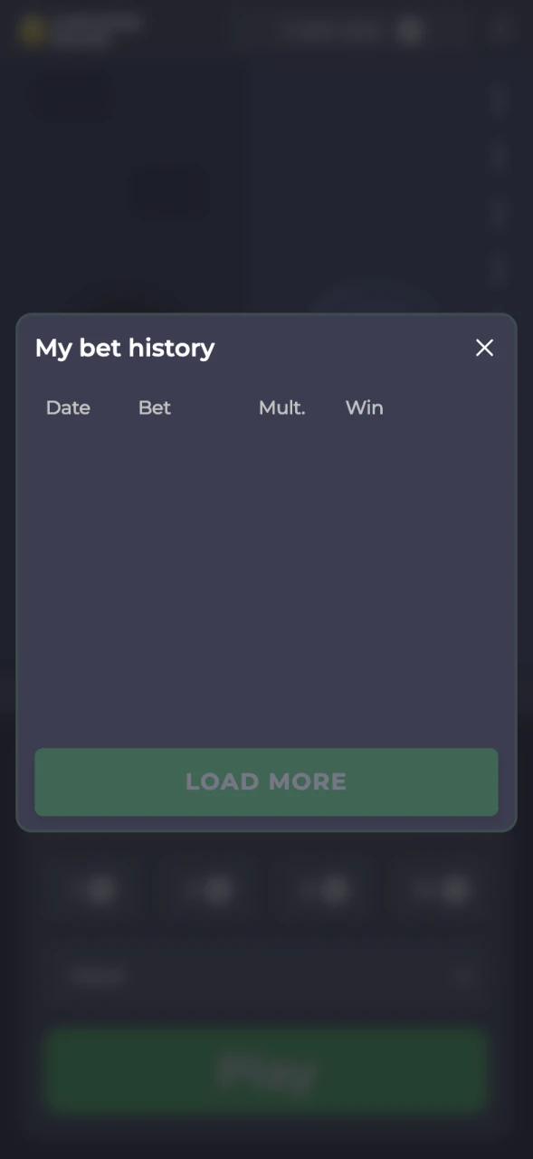 You can see your bet history of Chicken Road game.