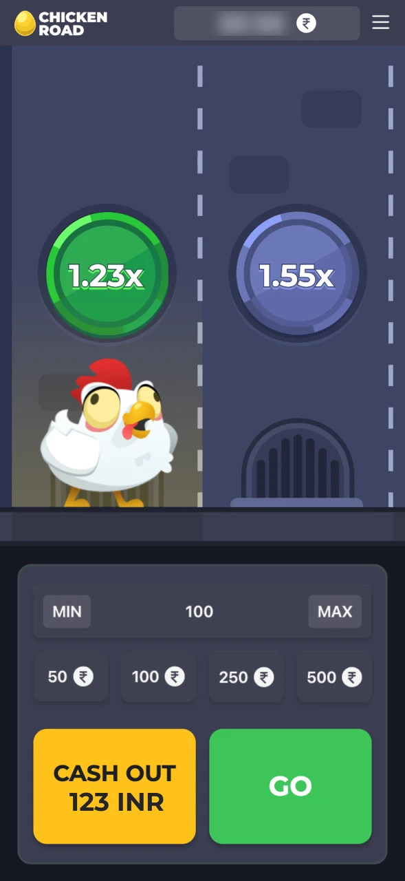 Make a bet and start playing Chicken Road.
