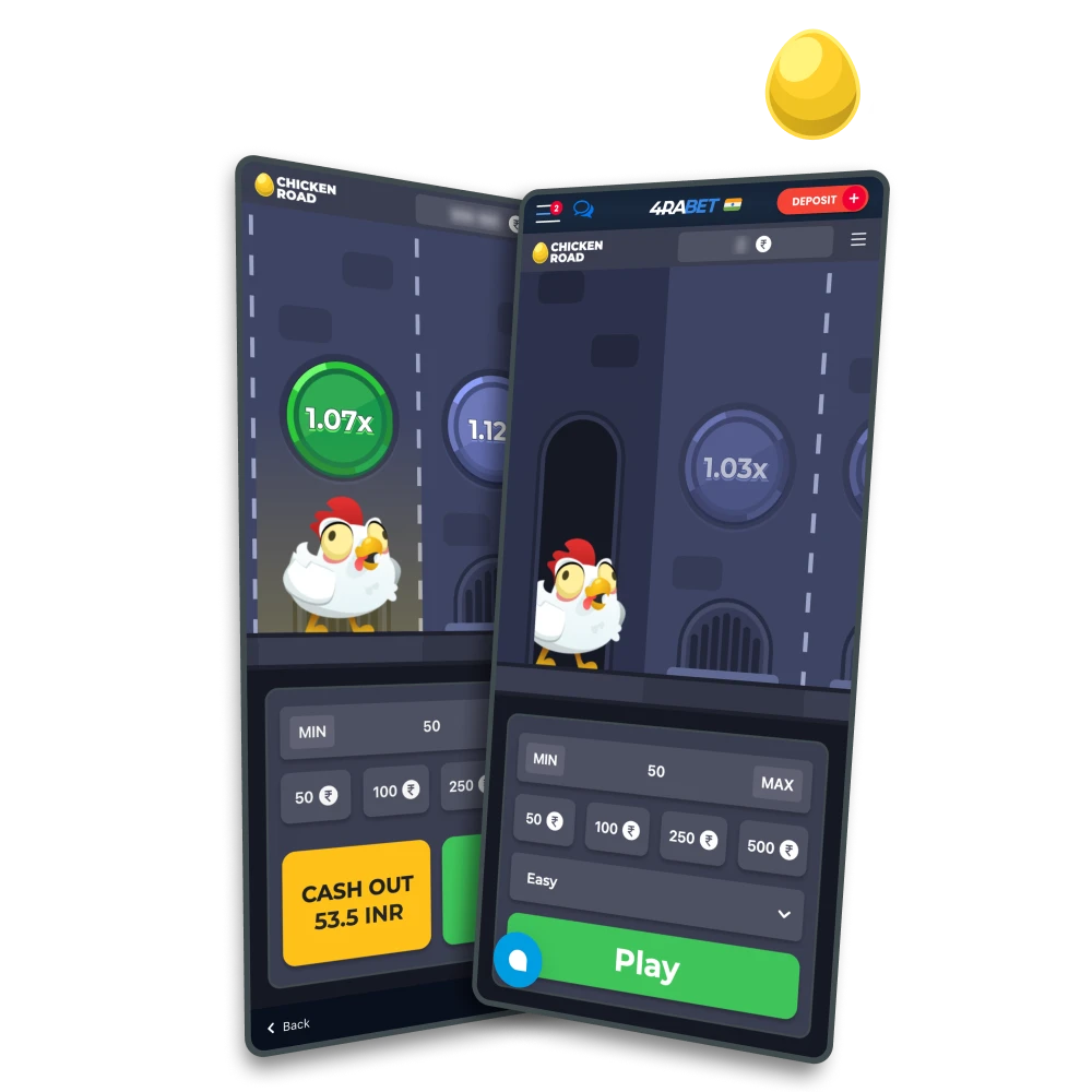 Get the instructions to download Chicken Road app for Android and iOS.