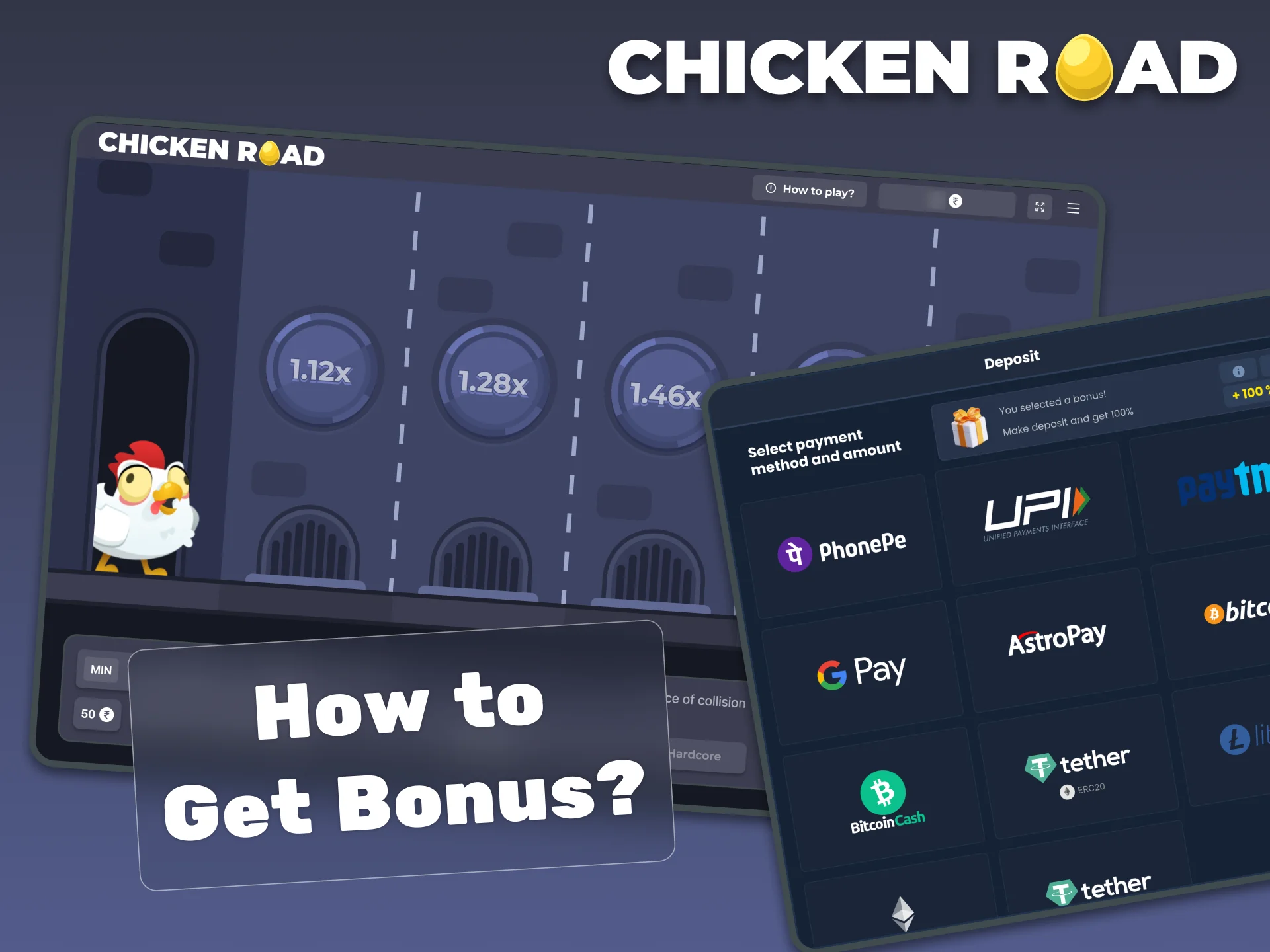 Taking advantage of casino bonuses to play Chicken Road is easy.