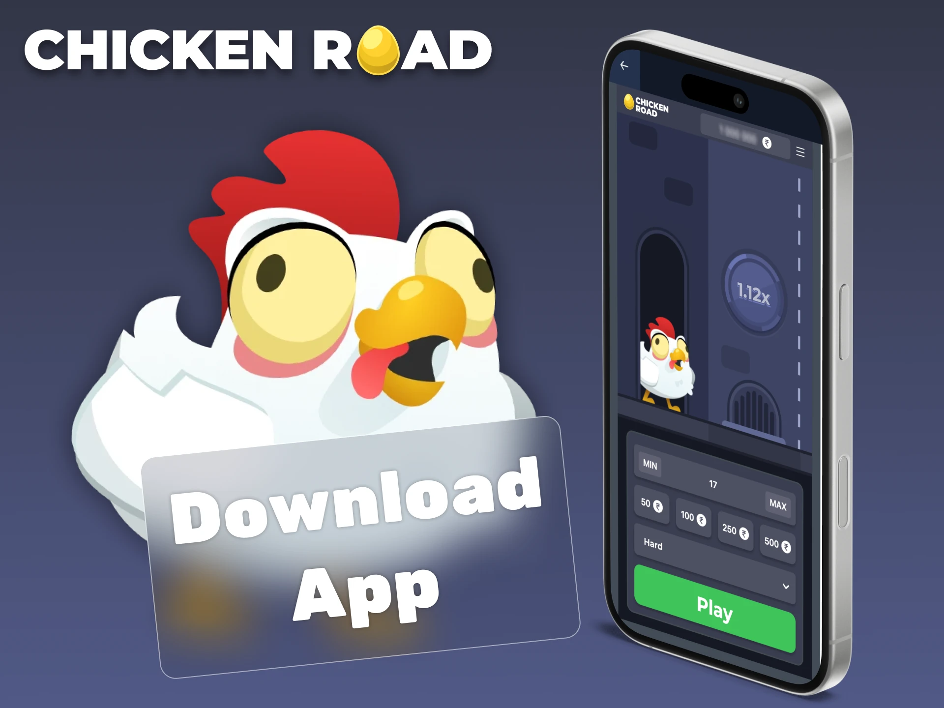 Follow the instructions below to download the Chicken Road app.