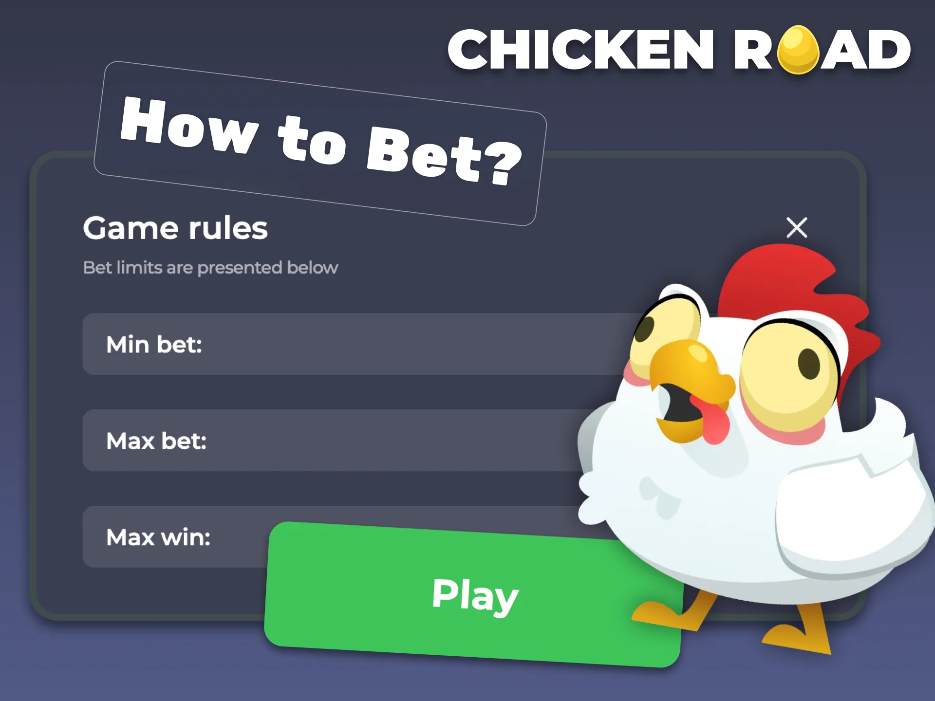 Betting and winning at the Chicken Road slot is easy.