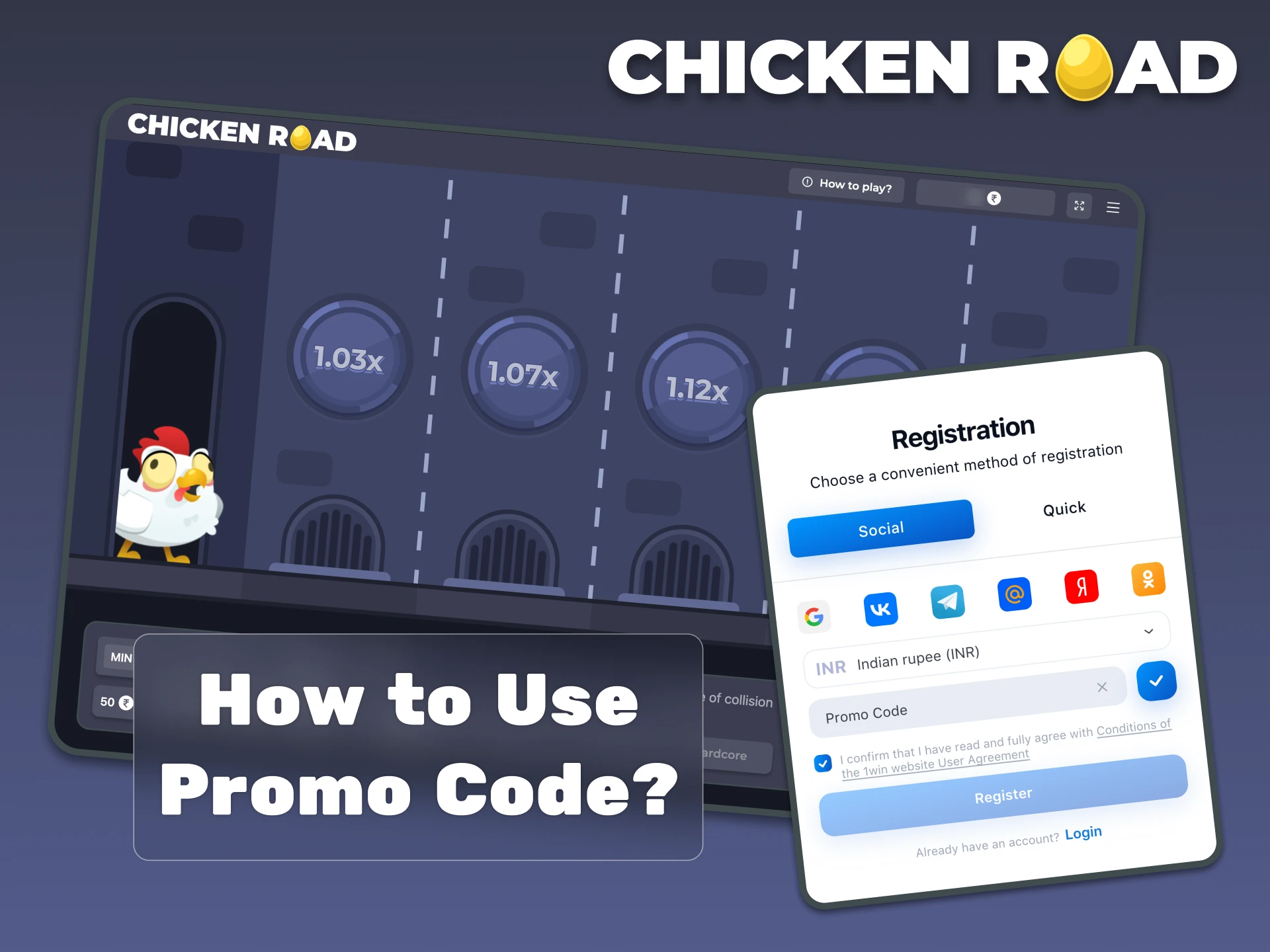 Activating a Chicken Road bonus code takes only a few steps.