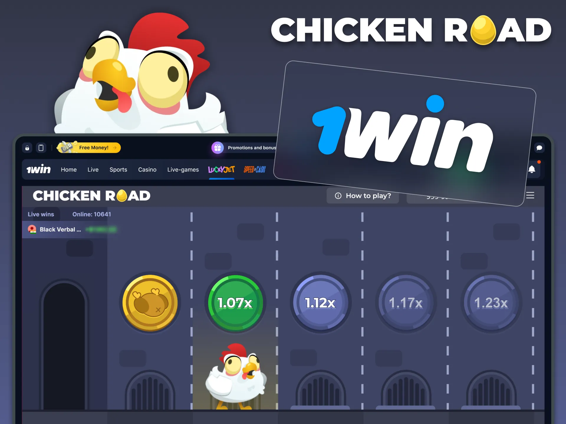 Play Chicken Road and unlock exciting rewards at 1Win.