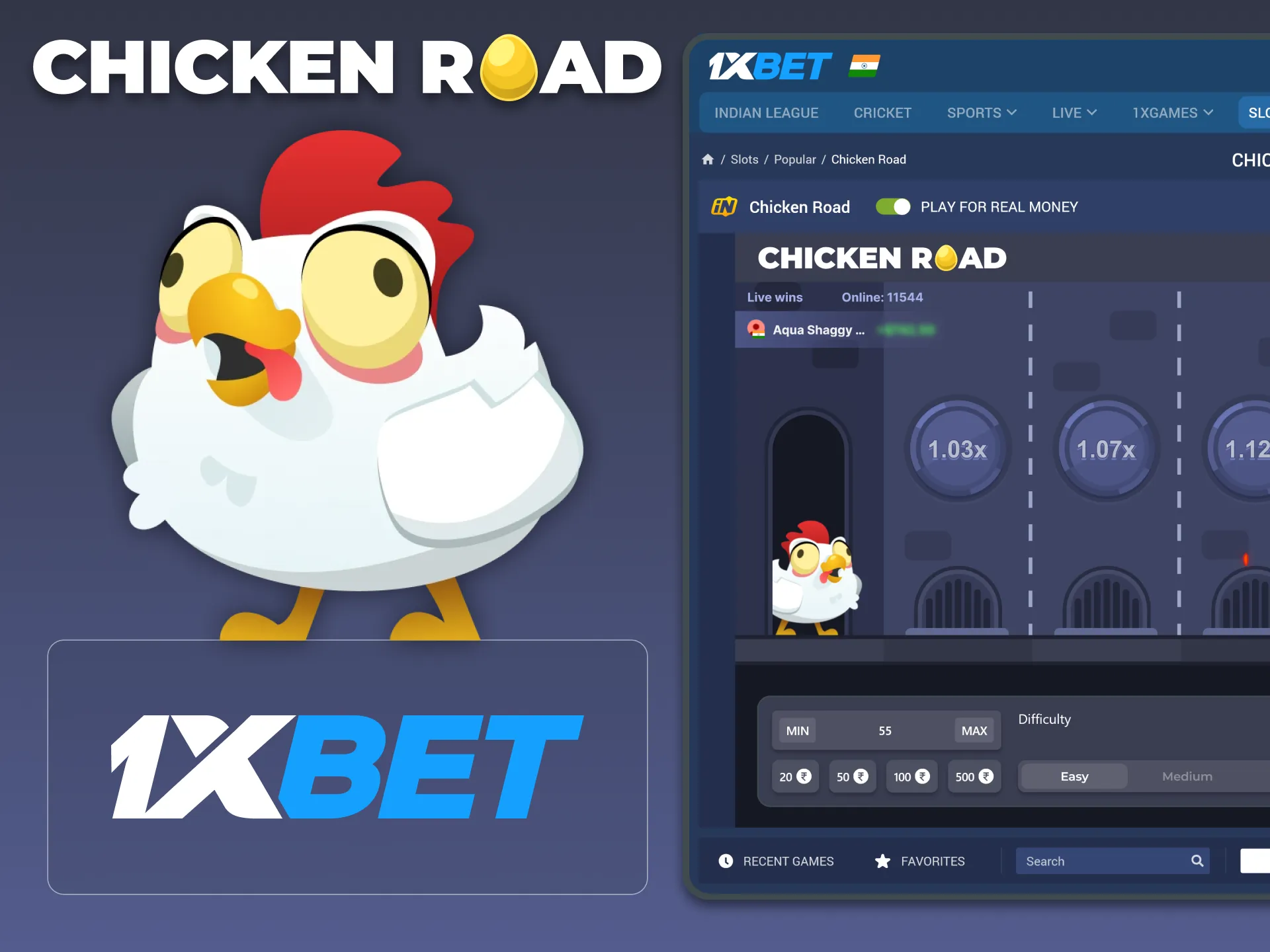 Discover the excitement of Chicken Road at 1xBet.