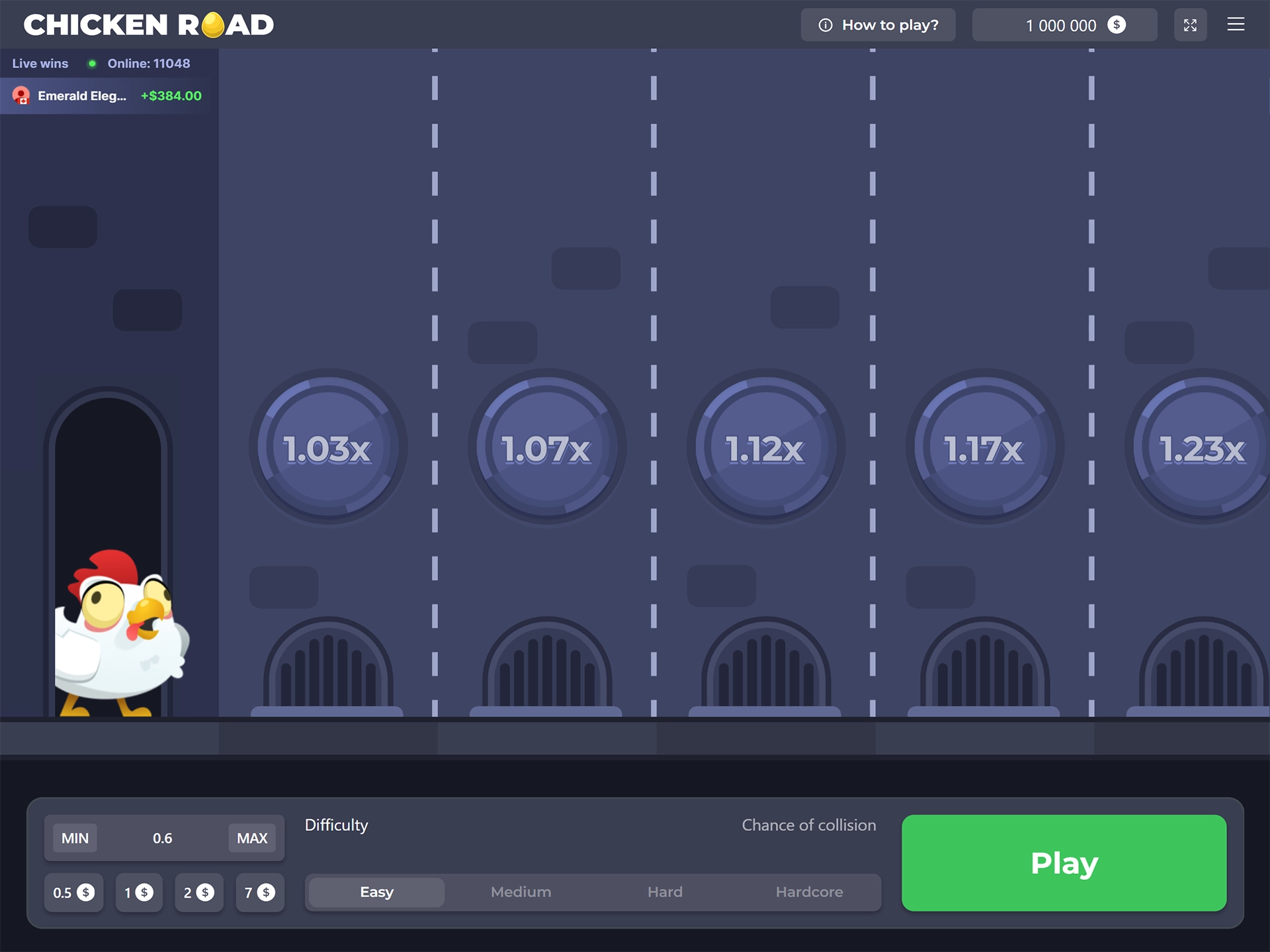 Try the Chicken Road demo mode.