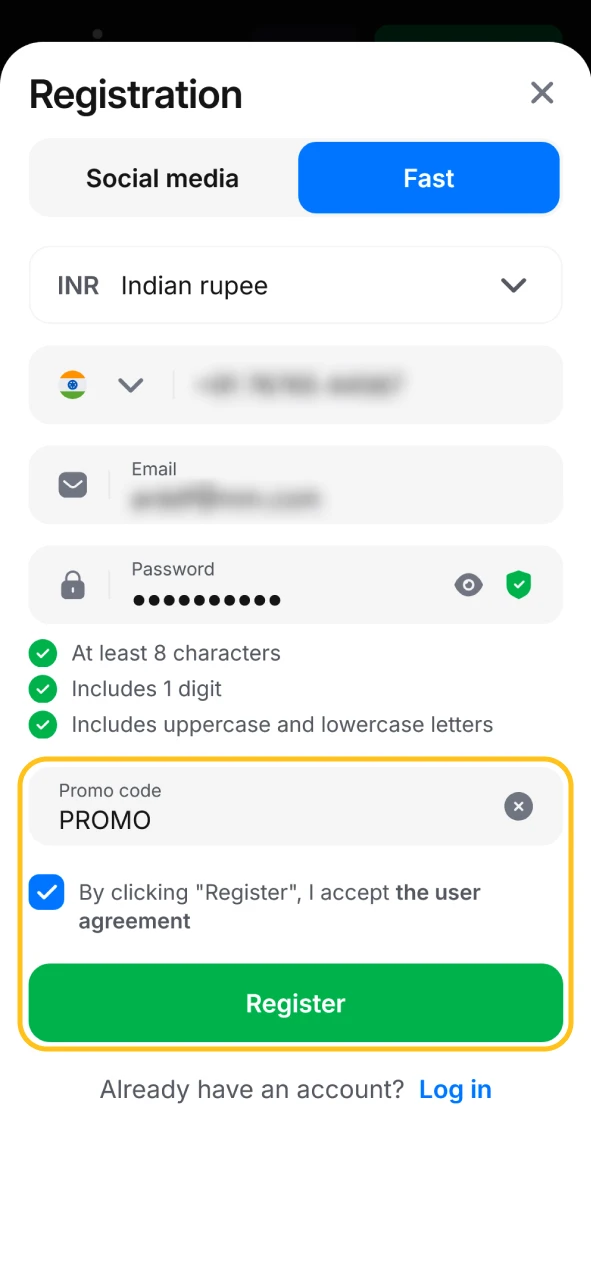 Activate a promo code to claim your Chicken Road bonuses.