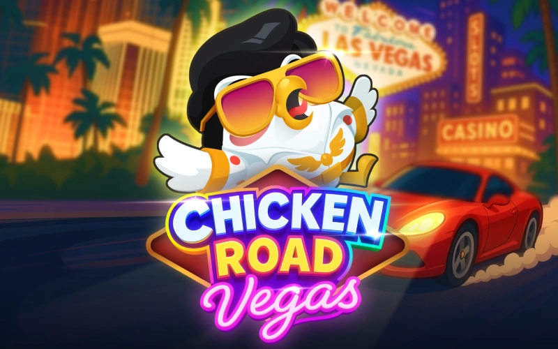 Experience the glitz and glamour with the Elvis chicken in Chicken Road Vegas.