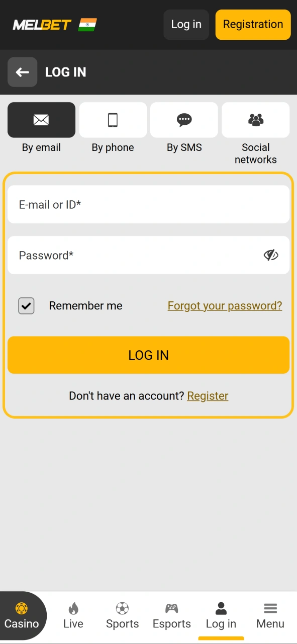 Enter your credentials to log in and manage your funds for playing Chicken Road.