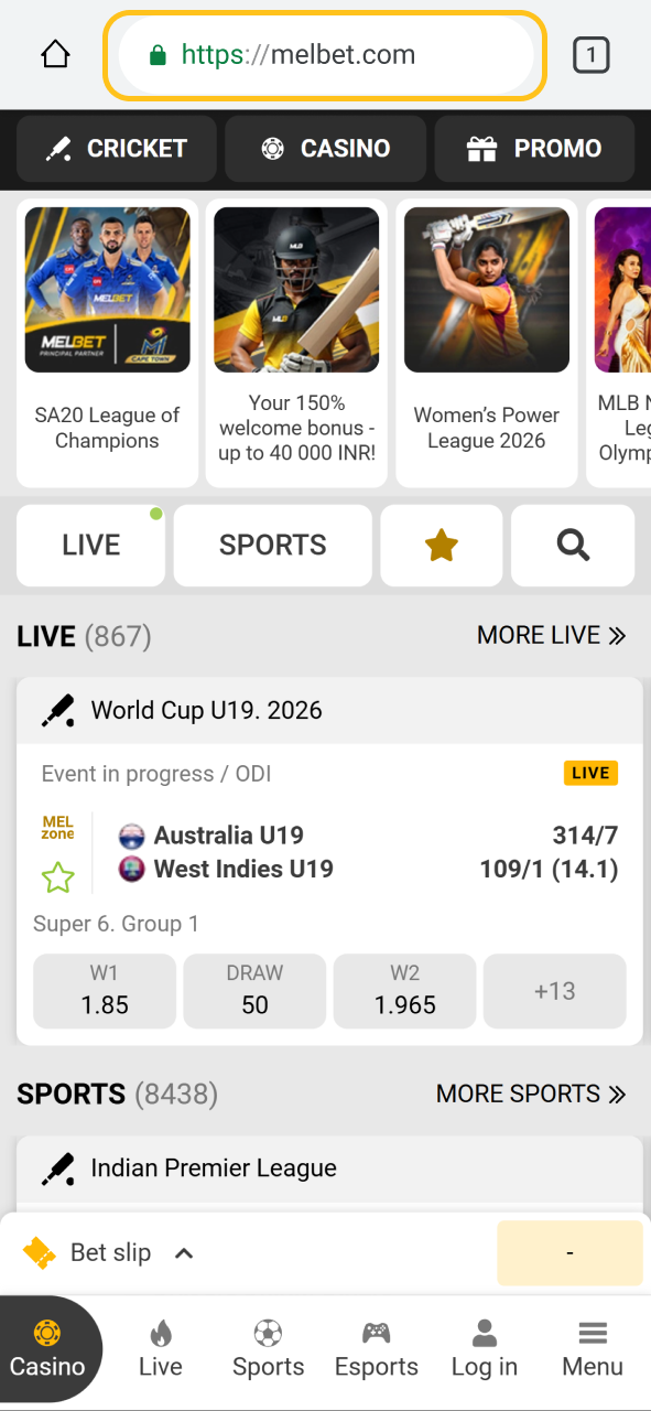 Open the gaming website on your mobile device to start your Chicken Road session.