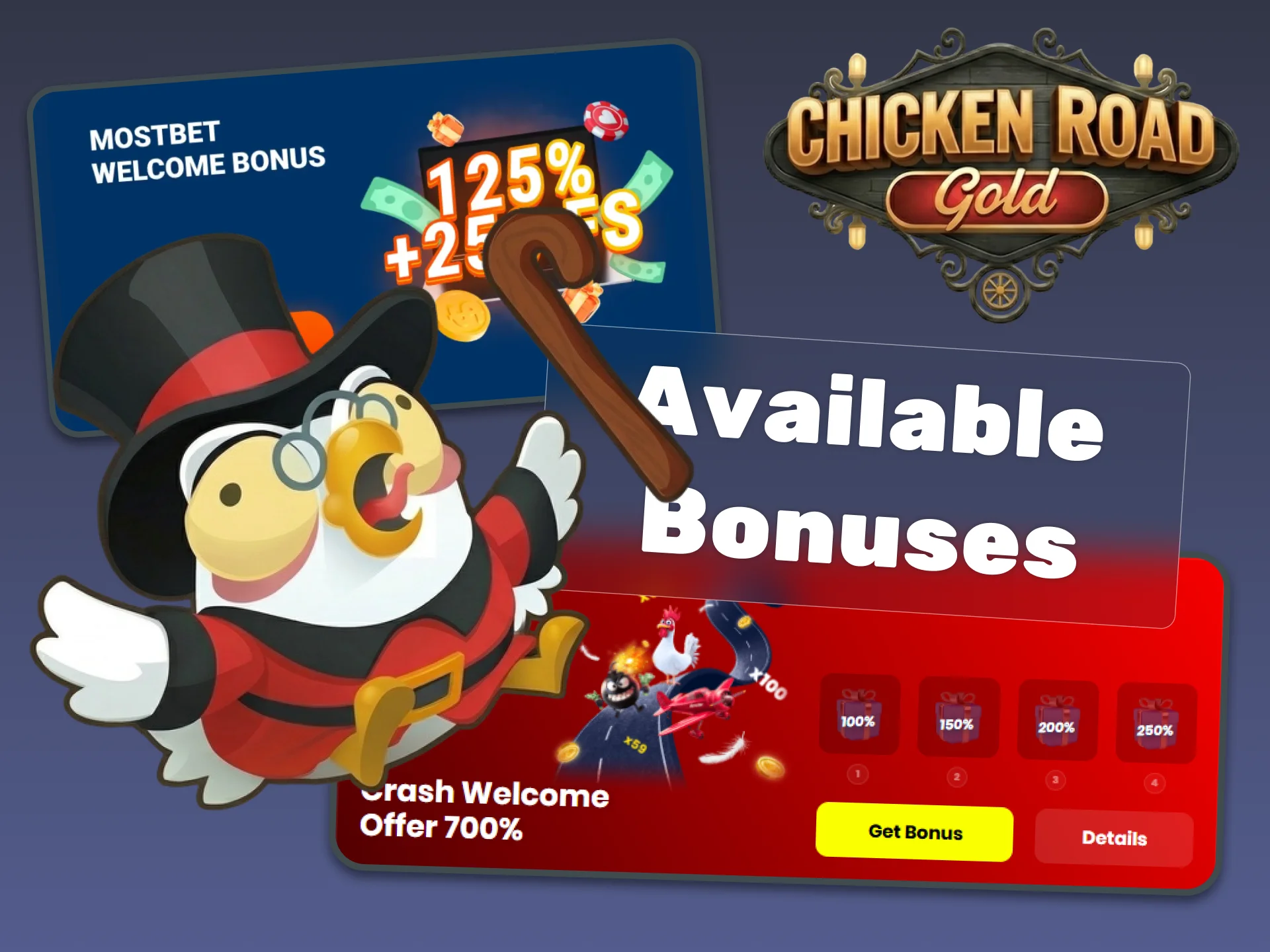 Claim your welcome bonus for Chicken Road Gold.