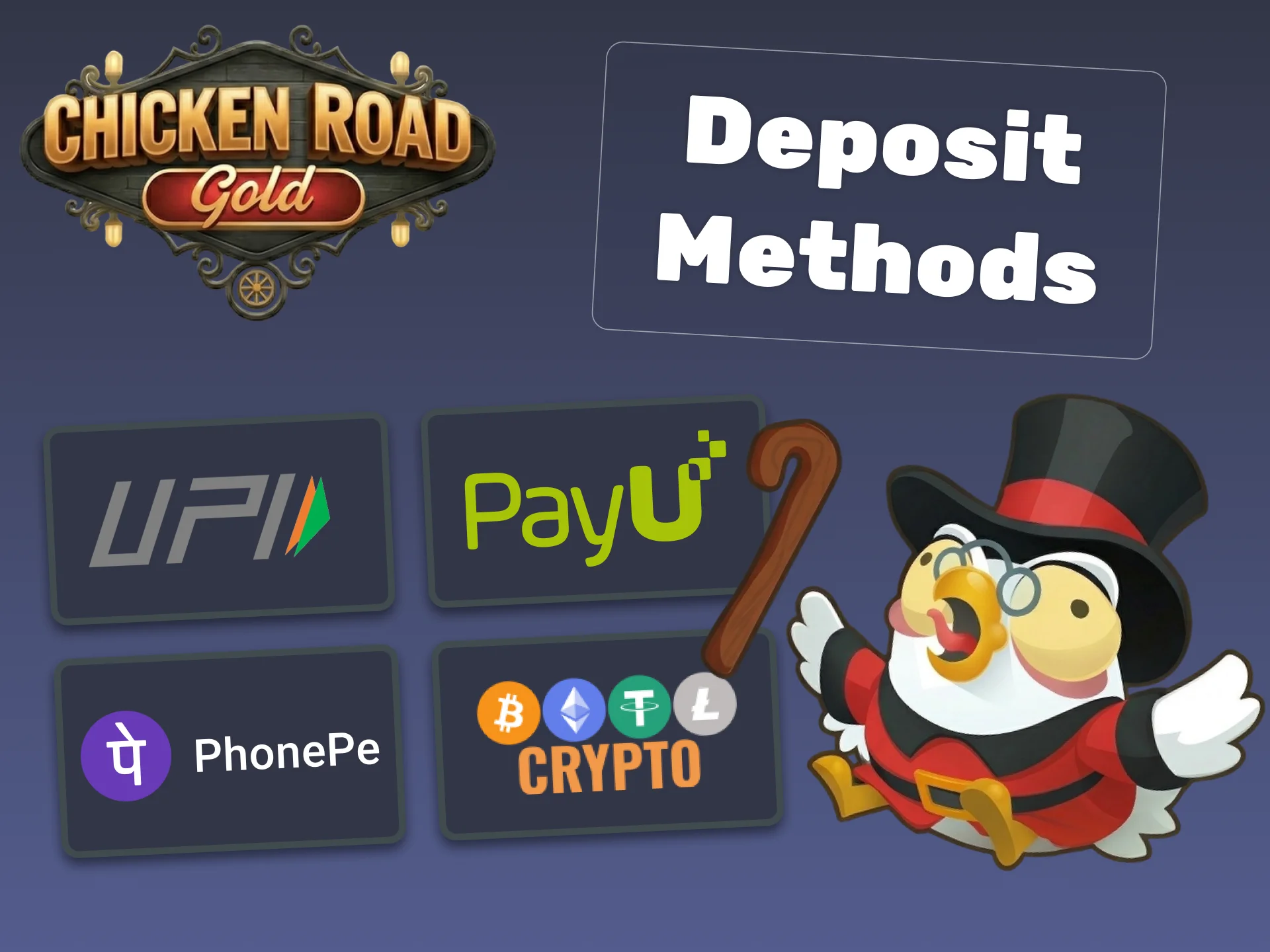 Choose the best payment way for Chicken Road Gold.