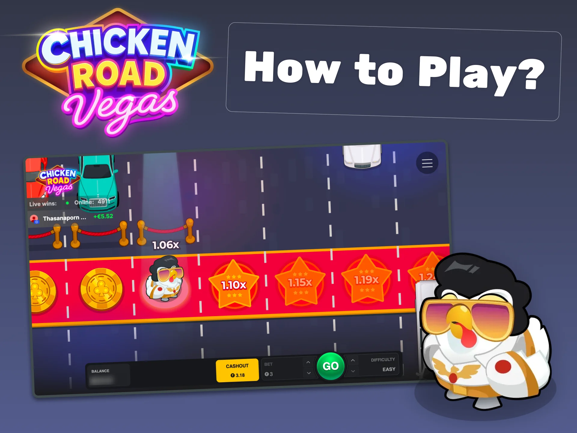Start your luck journey in Chicken Road Vegas.